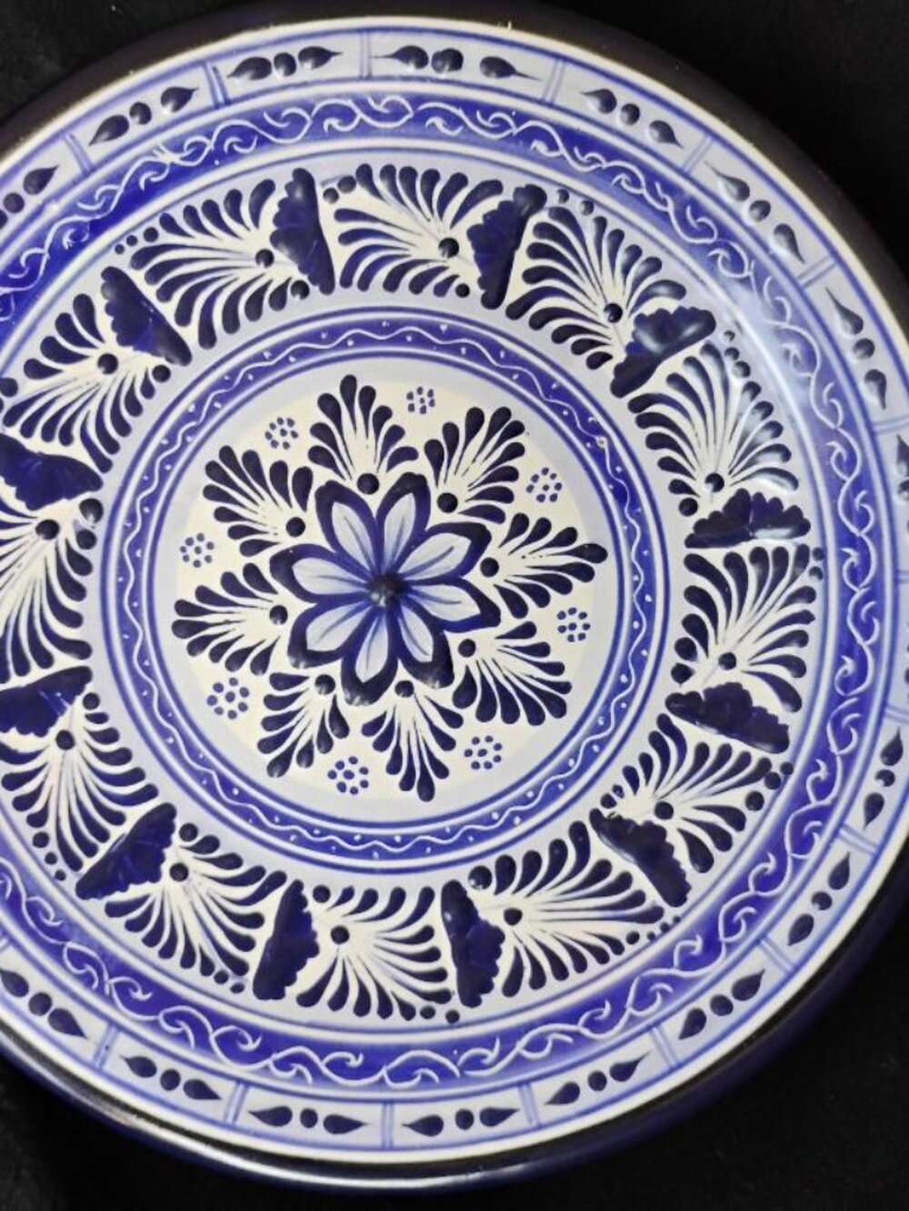 Mexican folk art display plate